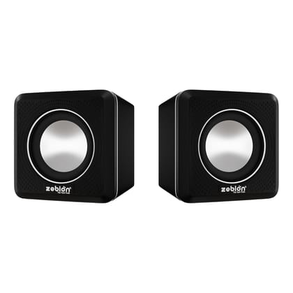 Zebion Muze Twin Tabletop 2.0 Speaker Set - Black
