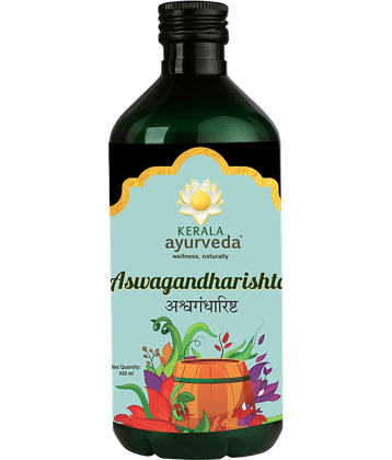 Kerala Ayurveda Aswagandharishta 450 ml, For Energy and Vitality, Herbal Energy Booster, Helps to Improve Strength and Stamina