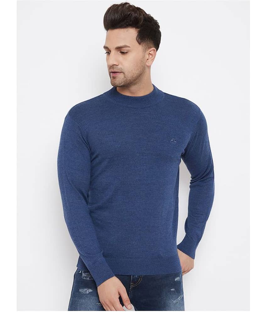 98 Degree North Blue Round Neck Sweater Single