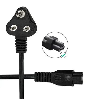1.5M Black 3 Pin Laptop Power Cable Laptop Charger Adapter Power Cord for Laptopss
