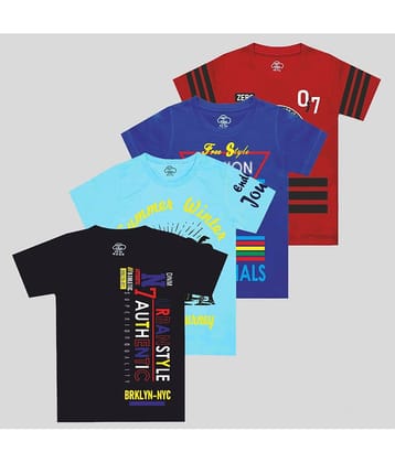 MIST N FOGG Pack of 2 Boys Cotton T-Shirt ( Multicolor )