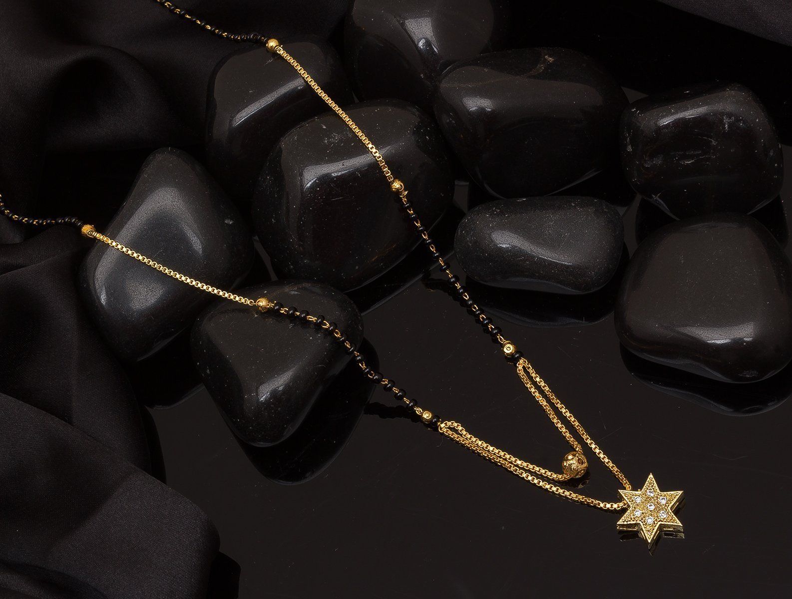 Morison Antique Gold Mangalsutra Vintage Charm