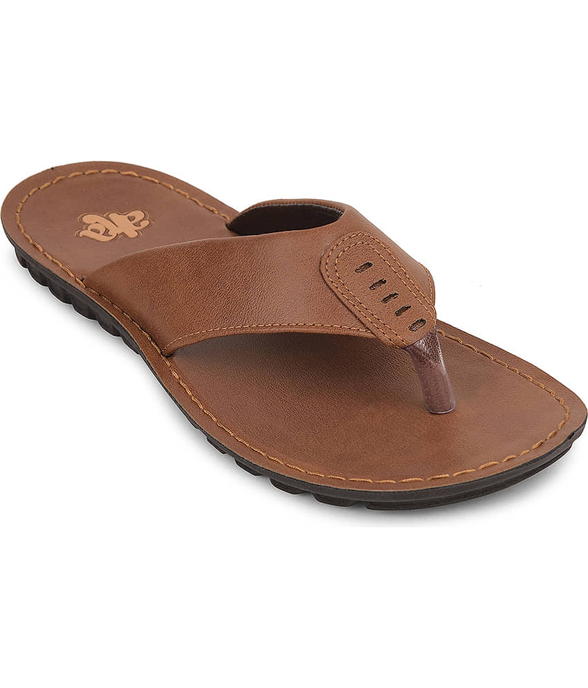 Liberty Tan Men's Thong Flip Flop