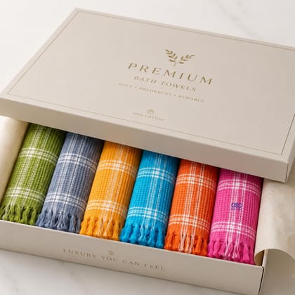 Bright Bliss Towels ( Pack of 6 )