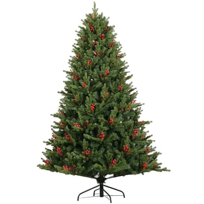 Pine Resin Christmas Tree with Red Cherries (5Ft) Pine Resin Christmas Tree with Red Cherries (5Ft)