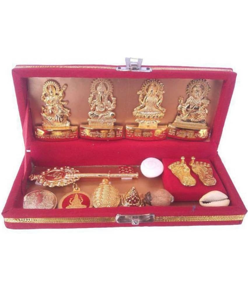 nitin collection - Brass Pooja Thali Set (Pack of 1)