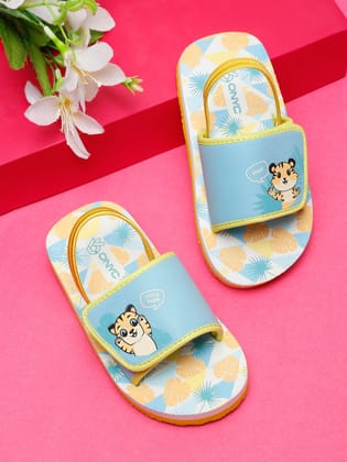 ONYC Little Tiger Sliders for Kids, Sea Green, Unisex ONYC Little Tiger Sliders for Kids, Sea Green, Unisex