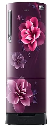 Samsung 246L 3 Star Inverter Direct-Cool Single Door Refrigerator Appliance (RR26C3893CR/HL,Camellia Purple) Base Stand Drawer 2023 Model