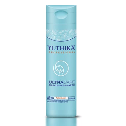 Yuthika Professional Ultracare Sulfate Free Shampoo 250ml, Hair Repair Keratin Shampoo for Damaged, Dry & Frizzy Hair