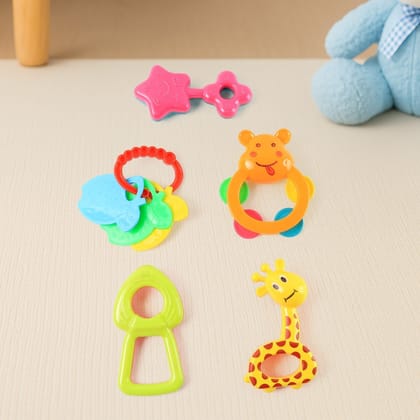 Plastic Baby Rattle Toys 5 Pcs Set
