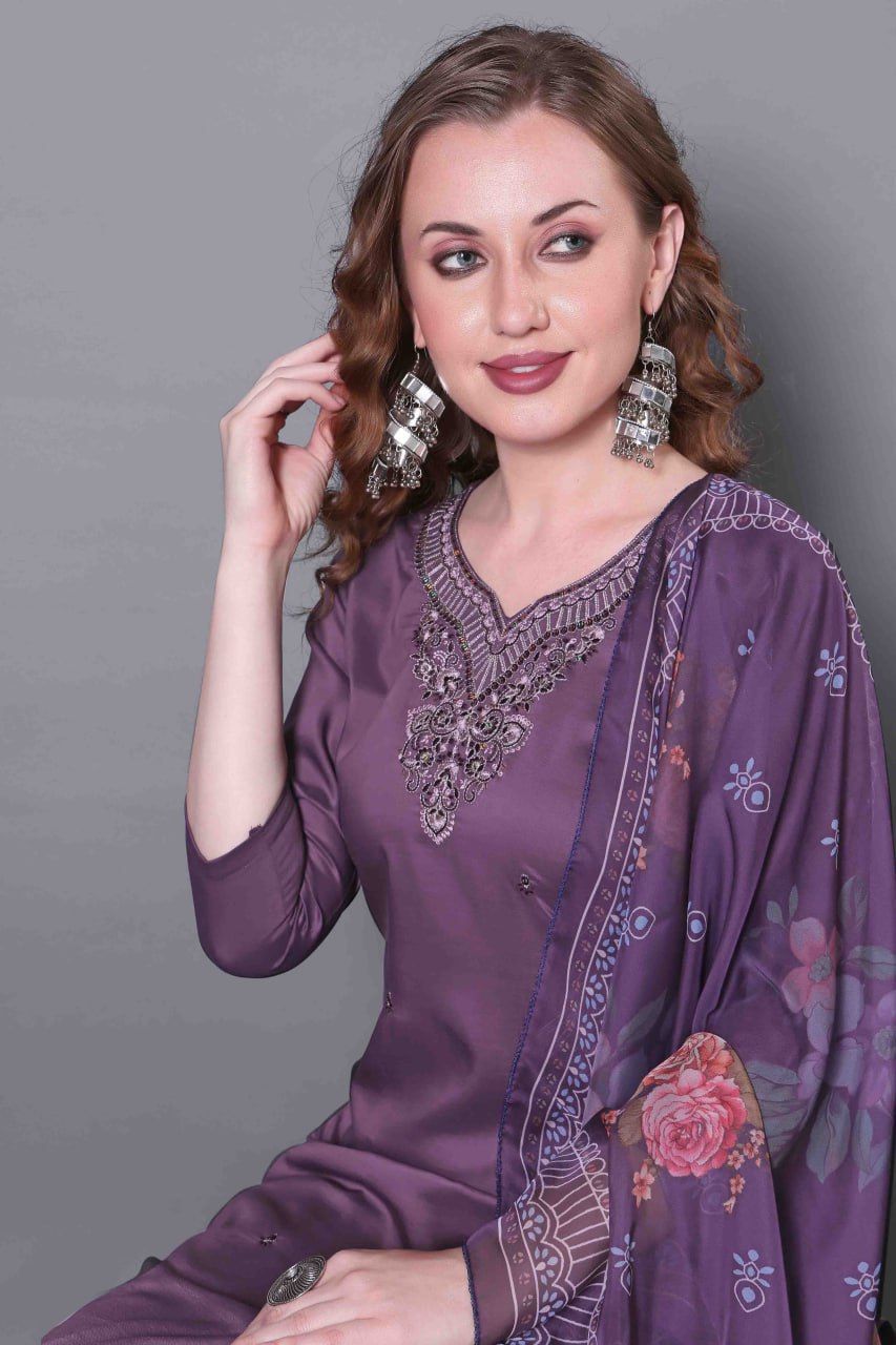 Fully Stitched Kurta and Pant & Dupatta Set