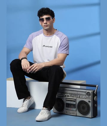 Rigo Men Cotton Blend Oversized Fit Colorblock T-Shirt ( Green )