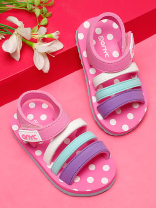 ONYC Premium Butterscotch Kids Sandals for Girls (Pink)
