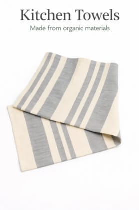 Hand weave Organic Cotton Kitchen Tea Towel