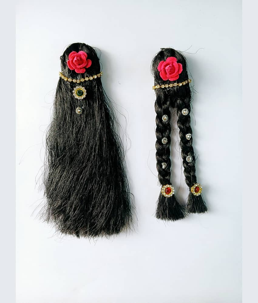 Cherry Tree Radha Krisha Red Fiber Jewellery ( Pack of 1 )