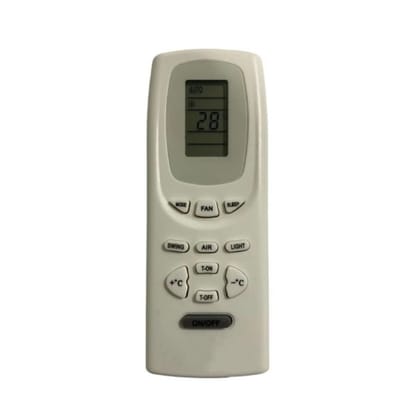 Generic AC Remote No.19 No Backlight Onida AC Remote Control (White)