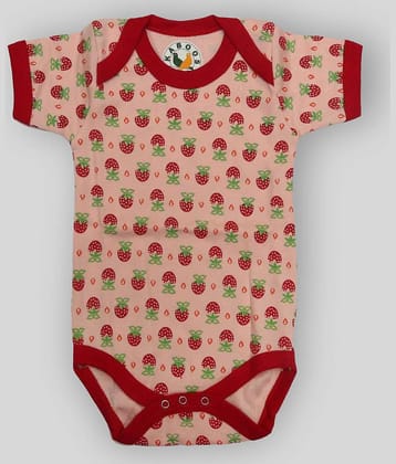 KABOOS Pack of 1 Unisex for Baby Cotton Bodysuit ( Red )