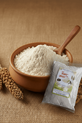 Ardhnarishwar FPCL Premium Jowar Atta Flour 1 Kg Pure Sorghum Whole Grain Gluten Free