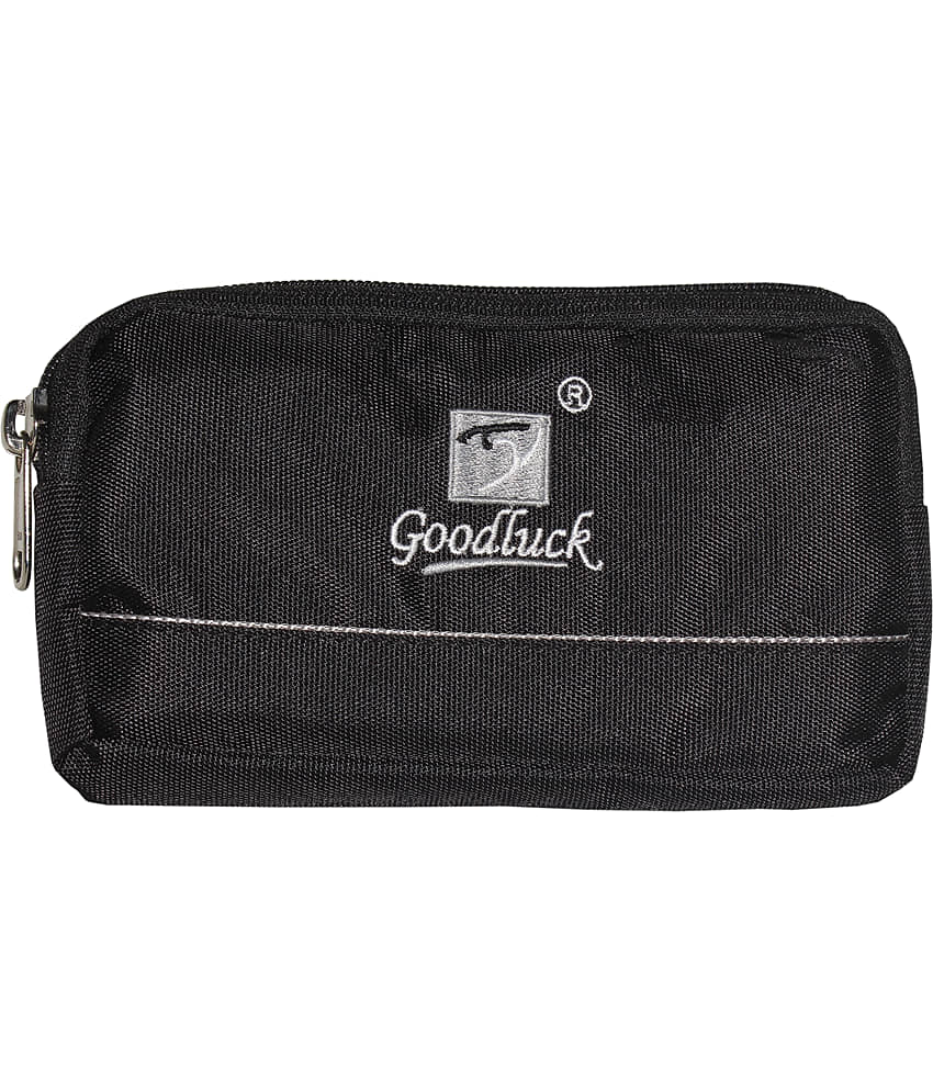 Goodluck Polyester Black Waist Pouch