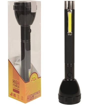 DAJUBHAI - 2W Rechargeable Flashlight Torch ( Pack of 1 )