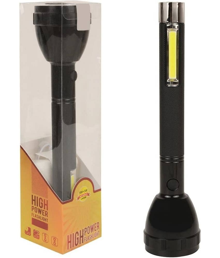 DAJUBHAI - 2W Rechargeable Flashlight Torch ( Pack of 1 )