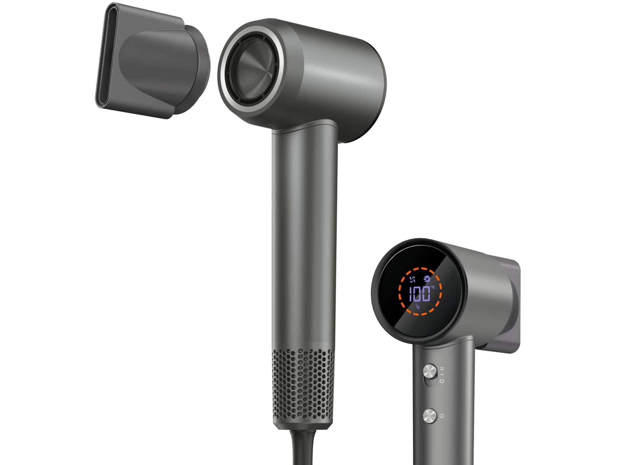 Portronics Zifro - High Speed Hair Dryer, Grey