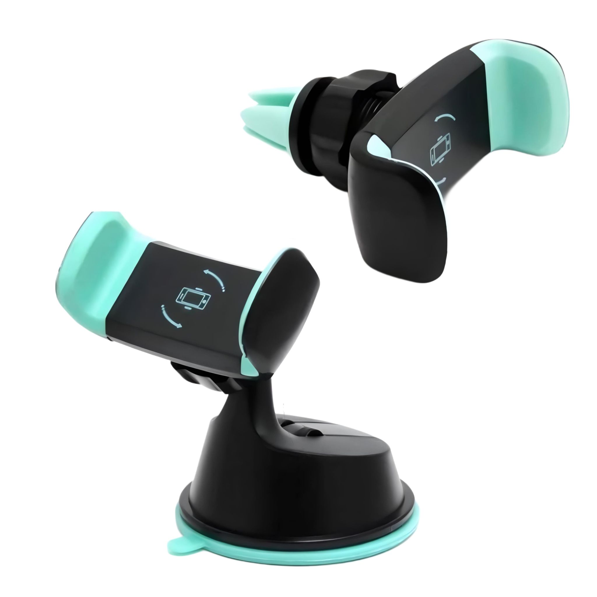 LastN Dual Purpose 360-Degree Rotating Car Mobile Phone Mount Holder Stand for Dashboard & Ac Vent Compatible with All Mobiles Size Upto 7.0" Inch