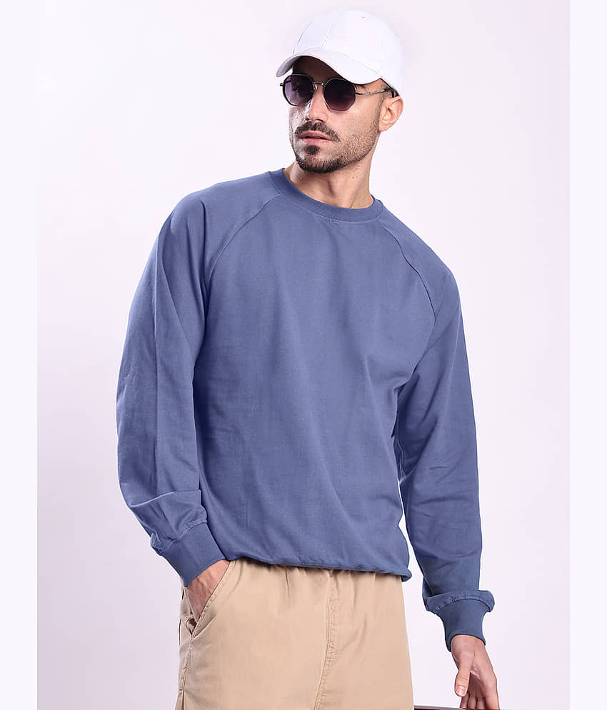 Bene Kleed Cotton Round Neck Men's Sweatshirt - Blue ( Pack of 1 )