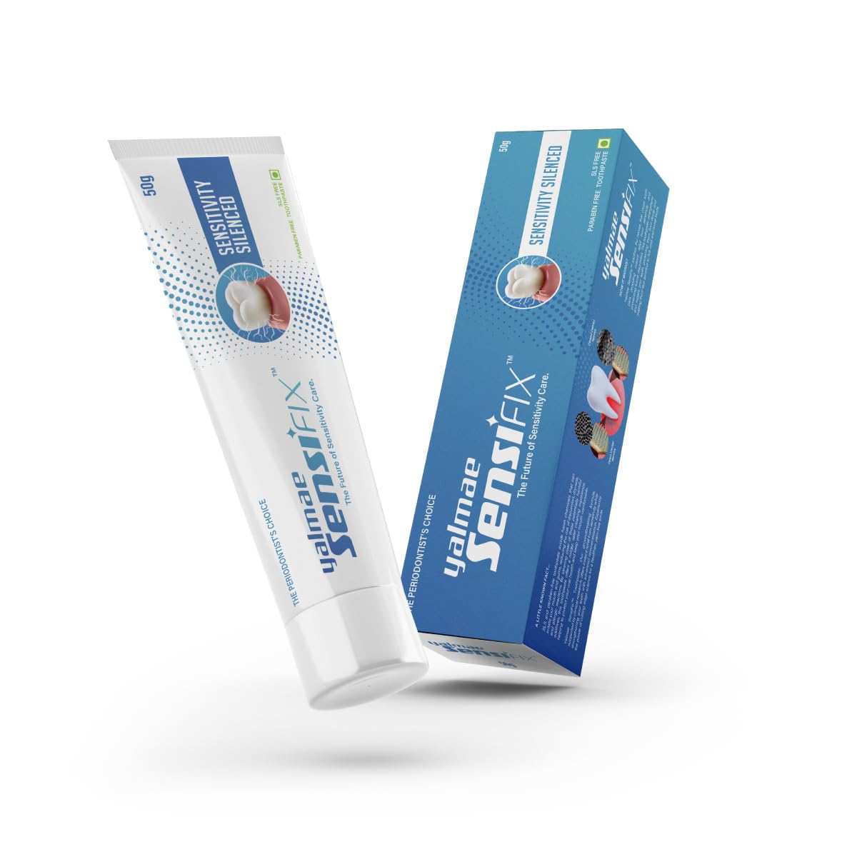 SensiFix Toothpaste for Sensitive Teeth, SLS-Free, Paraben-Free, 50g