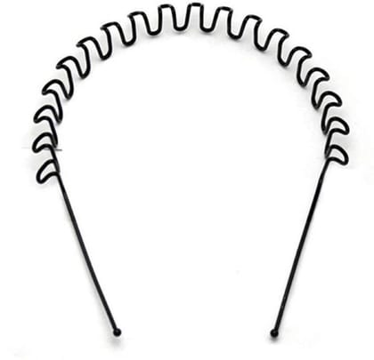 Elecsera Online UNISEX WAVY HAIR RING Hair Band (Black)