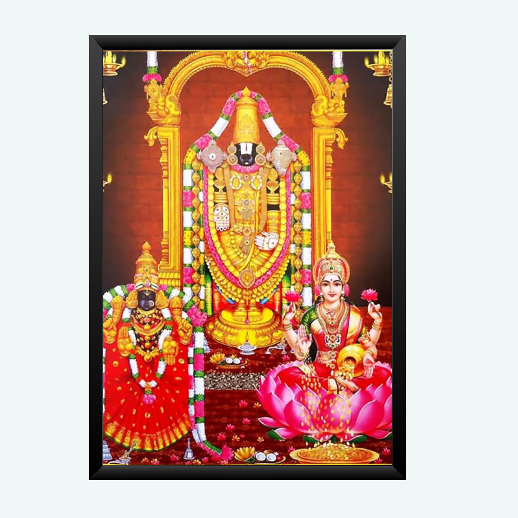 NOKKES tirupati blalaji Venkateswara tirupati blalaji Photo Frames Religious Photo frame 5X7 Inch Photo Frame_AQW23