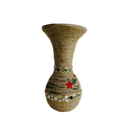 Gudiya Mahila Samuh Made Flower Vase with Jute Material for Home Decor