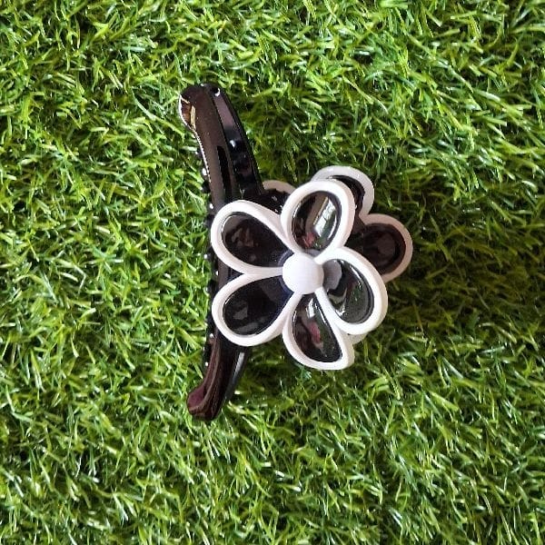 Hair Clip White and Black Combination Universal Occasion