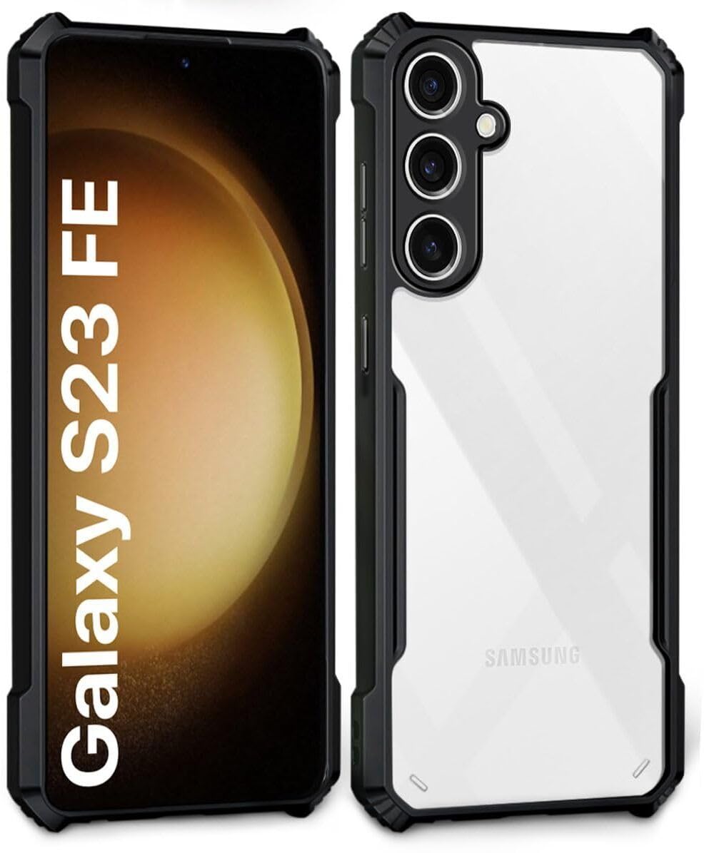 PLUGTECH Slim Shockproof Case | Matte Black Soft | Drop Protection | Precise Cutouts | Premium Mobile Cover for Samsung Galaxy S23 FE
