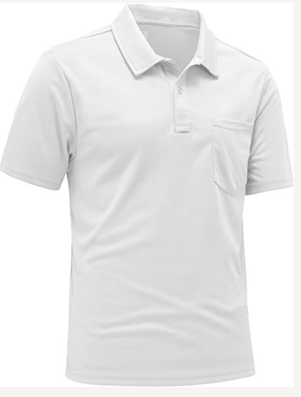 RATHNA APPARELS Men's Regular Fit Polo Neck T-shirt - White (S- SIZE)