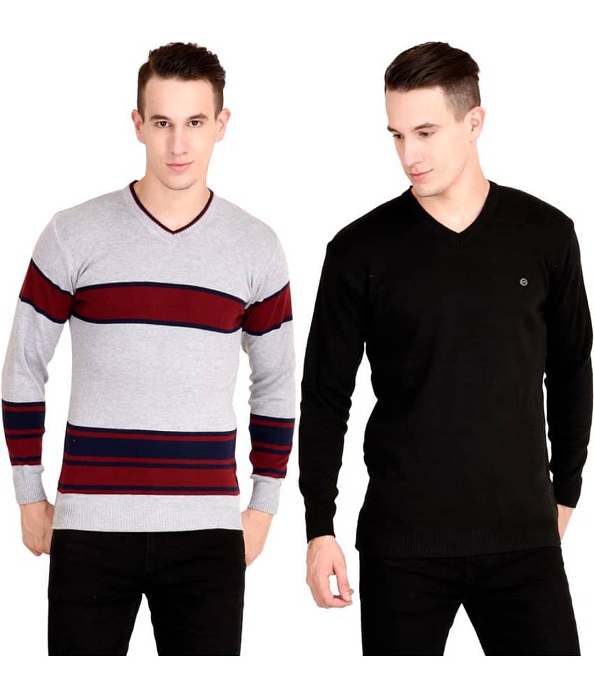 NEUVIN Multi V Neck Sweater