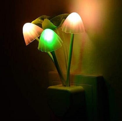 Elecsera Mushroom light automatic sensor night lamp Night Lamp Night Lamp (10 cm, Multicolor)