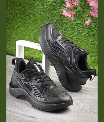 Action Breathable For Men Black Men's Sports Running Shoes