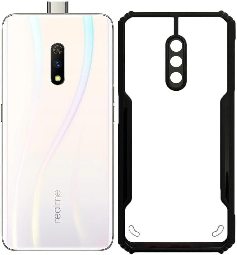 PLUGTECH Slim Shockproof Case | Matte Black Soft | Drop Protection | Precise Cutouts | Premium Mobile Cover for OPPO K3, Realme X