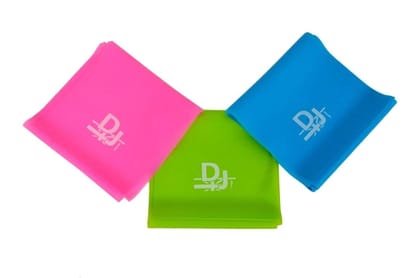 DJ Support Exercise Resistance Bands, (Pack of 3)