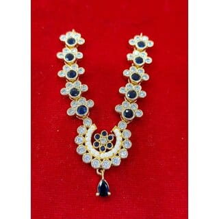 Blue AD Necklace for Deity Idols - Suitable for Laddu Gopal Size 5 and 6