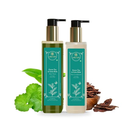 Gotu Kola and Green Tea Hair Wash & Conditioner Combo
