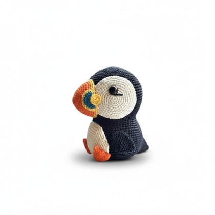 Handmade Crochet Puffin Plush Toy