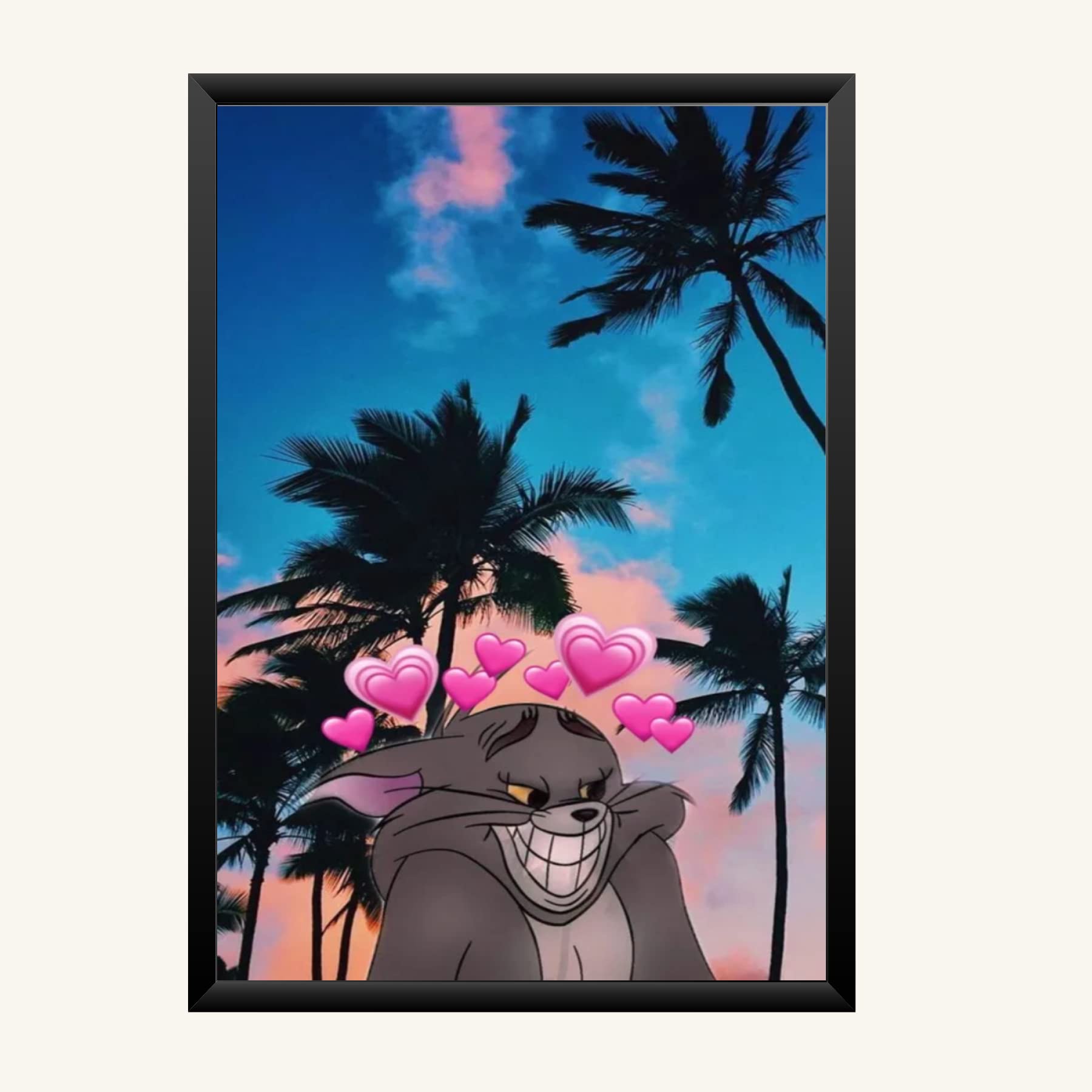 NOKKES Tom And Jerry Photo Frame Wall Poster 8X12 In Printed Poster Photo Paper 300Gsm Photo Frame For Wall Decoration _7