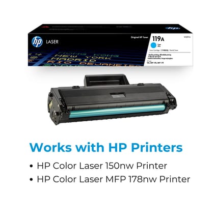HP 119A Cyan Laser Toner Cartridge (W2091A)