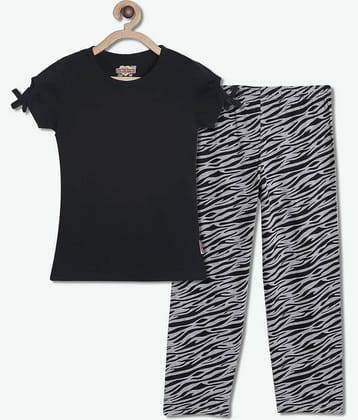 Sini Mini Pack of 1 Girls Cotton Shirt With Pants ( Dark Grey )