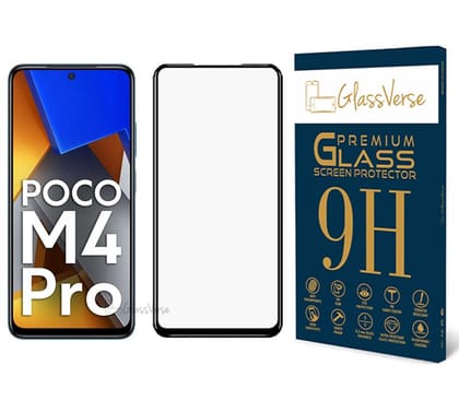GlassVerse Anti-Shatter Tempered Glass For Poco M4 Pro 4G Smartphone (Pack of 1) With Free Installation Kit Full Screen Coverage If Received Damaged-6.43 Inch GlassVerse Anti-Shatter Tempered Glass For Poco M4 Pro 4G Smartphone (Pack of 1) With Free Inst