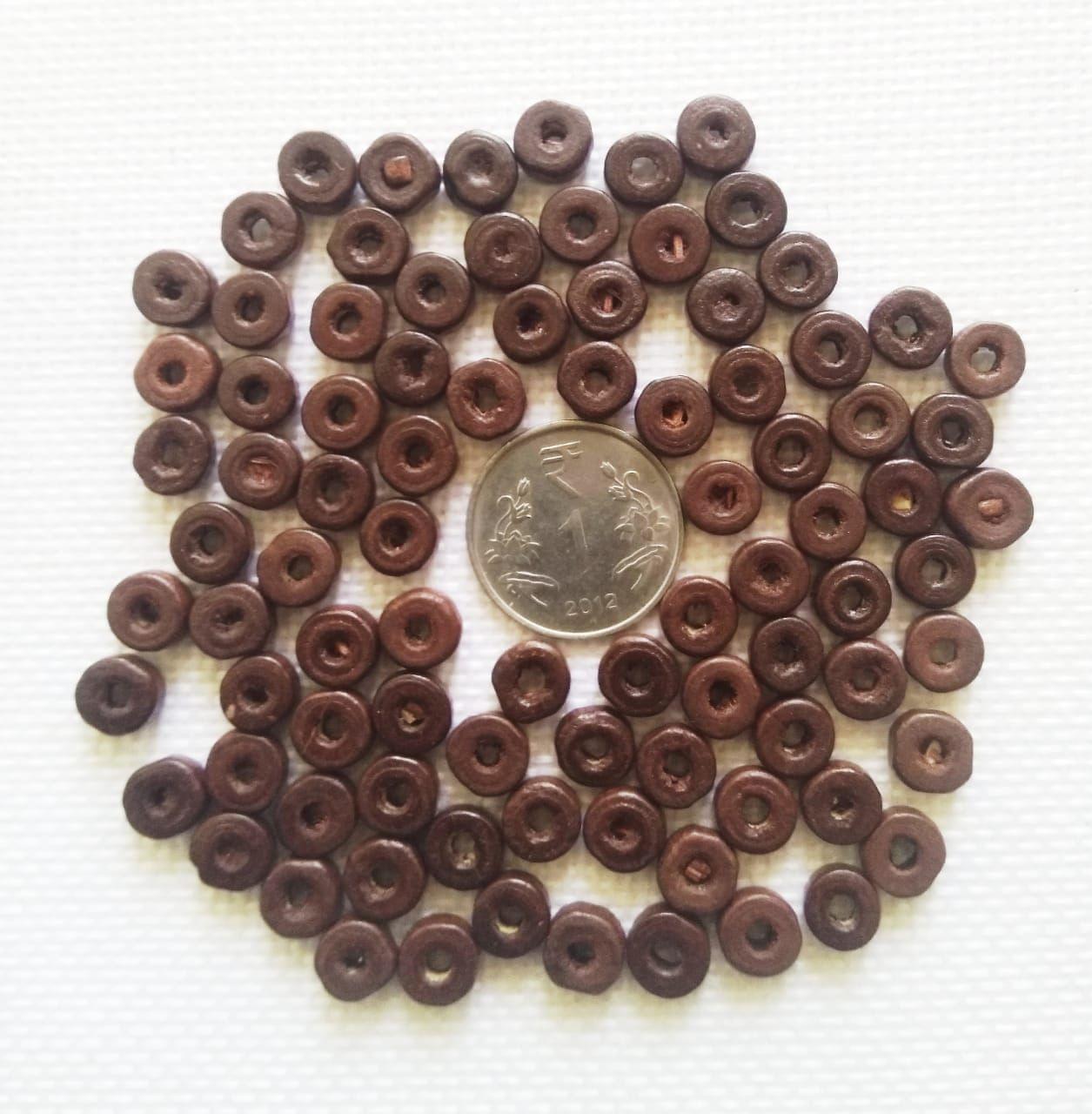 8 mm Wooden Flat Beads