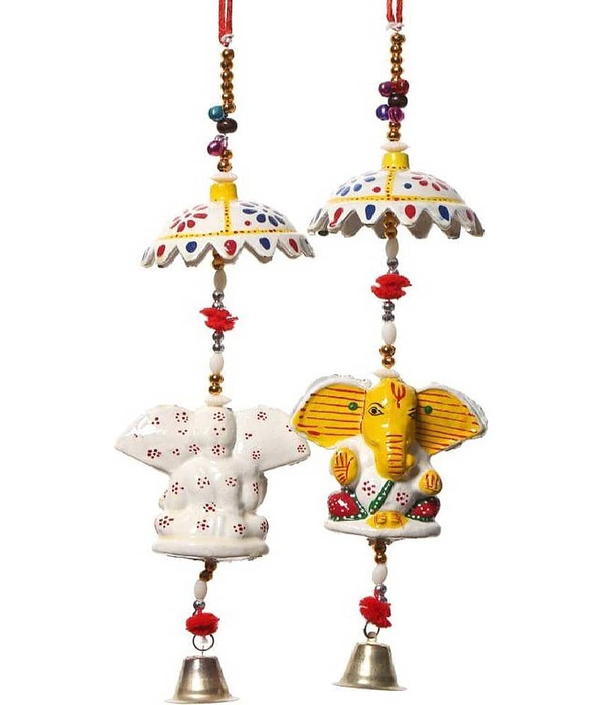 FASHION BIZZ Traditional Bandarwal Toran 1 ft Multi ( Pack of 2 )