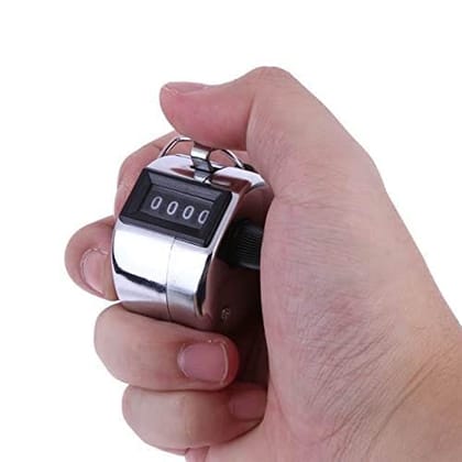DHRUVINSRI 4-Digit Handheld Tally Counter Clicker – Portable, Easy-to-Use Number Counter for Accurate Tracking in Events, Sports, Inventory, and More